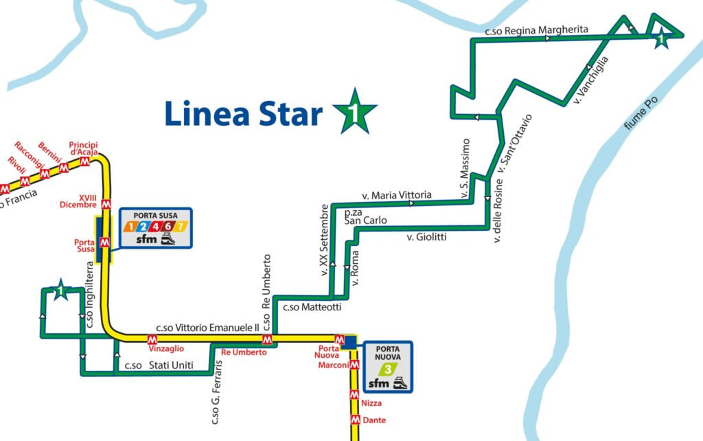 GTT-Linea-Star1-1024x642 Torino: a maggio prolungato l'orario della Metro. Tornano il servizio Night Buster, la linea Star1 e la turistica storica 7