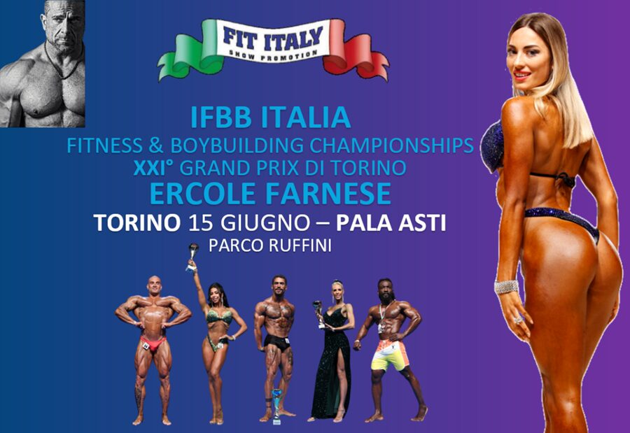 TrofeoErcoleFarnese_2025 Il 15 giugno torna a Torino il Trofeo Ercole Farnese IFBB, spettacolo di fitness e bodybuilding